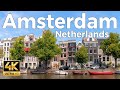 Amsterdam, Netherlands Walking Tour (4k Ultra HD 60fps) – With Captions