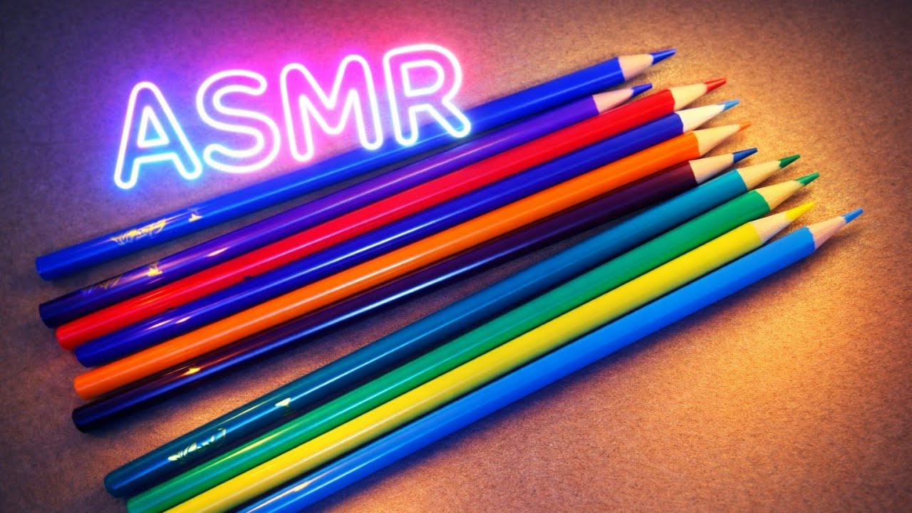 ASMR Vídeo – Colored Pencils on Cardboard for Deep Relaxation