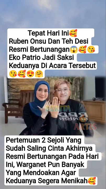 SELAMAT😘RUBEN ONSU DAN TEH DESI RESMI BERTUNGANAN🤗#desiratnasari #rubenonsu #menikah #beritaviral