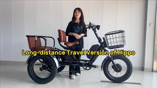 Bicycle tricycle electric power tricycle with long battery life can carry people, cargo bike