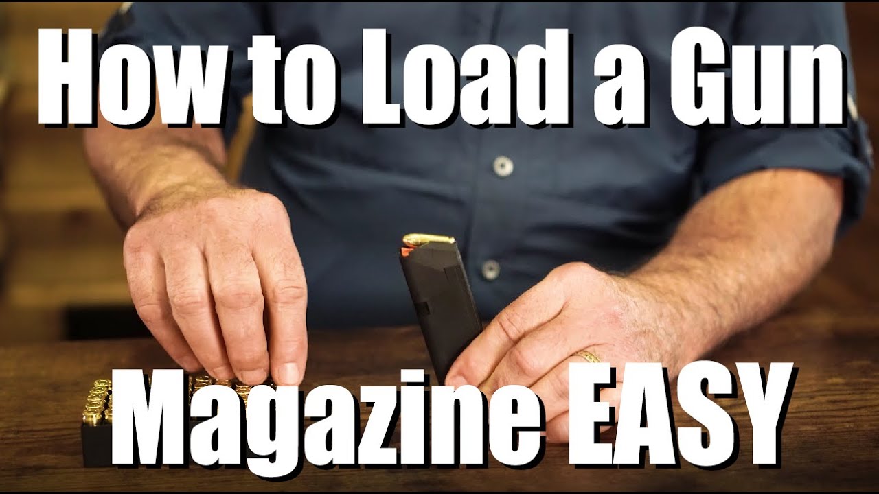 How to load a gun magazine EASY for beginners