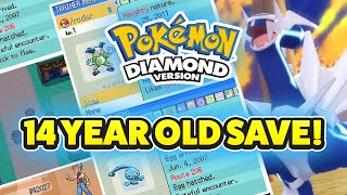 EXPLORING A 14 YEAR OLD POKEMON DIAMOND SAVE FILE!