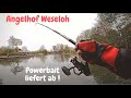 Forellenangeln mit Pose Powerbait Spoon Angelhof Weseloh Bienenmade Trout Fishing Lachsforelle