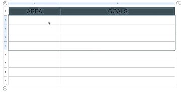 90 Day Goals BLANK TEMPLATE Video