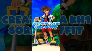Creating the Iconic Kingdom Hearts 1 Sora Outfit on VRoid Studio⭐️🌴 #kingdomhearts #sora #vroid