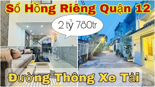 Bán Nhà Sổ Hồng Riêng Quận 12 [80] Chủ cần tiền bán gấp căn nhà hỗ trợ vay ngân hàng Đường Thông