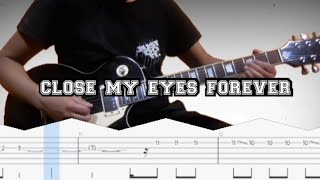 How to play | close my eyes forever-Lita Ford and Ozzy Osbourne(guitar solo with tab lesson)