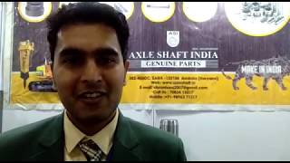 EXCON 2019: Vikrant Soni, CEO, Axle Shaft India screenshot 1