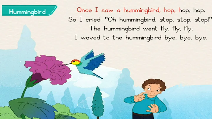 Humming bird 🐦 rhyme