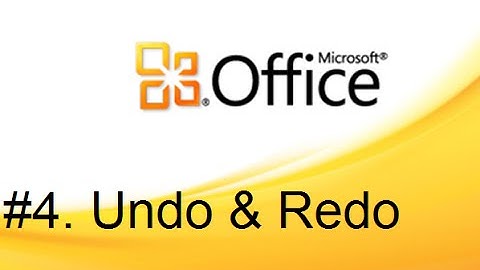 Lesson # 4 Undo & Redo(MS Office Word 2007/2010 Tutorial in Hindi & Urdu)