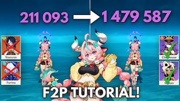 F2P:- Varesa 1.4M REAL Dmg Tutorial !! [ Genshin Impact ]