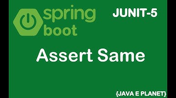 How to use Assert Same in JUNIT-5 || Spring Boot || #junit #springboot #java