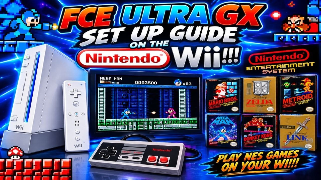FCE ULTRA GX Emulator Set Up Guide on the Nintendo Wii!!! - YouTube
