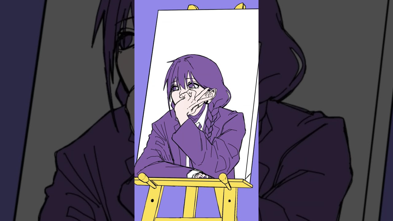 #いよわ 様の#1000年生きてる #歌ってみた #イラストメイキング