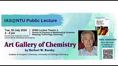 IAS NTU Public lecture | Art Gallery in Chemistry by Prof Herbert Roesky