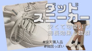 【購入品】韓国っぽくて可愛い♡ダッドスニーカーが激安＆脚長効果抜群！！【プチプラ】