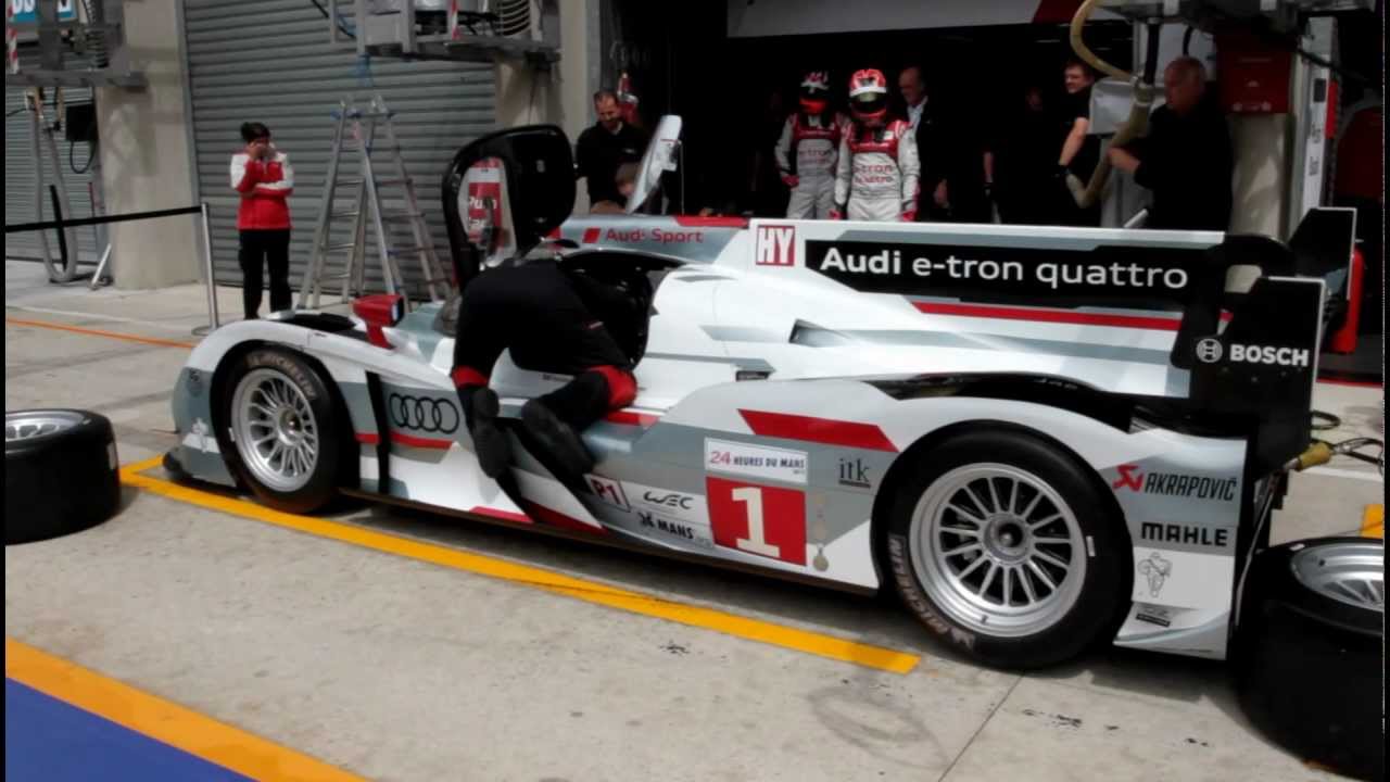 Audi R18 e-tron quattro - Pit stop training