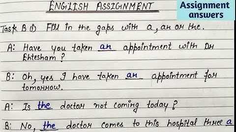 Class 7 Assignment-4 English solution|| 4th week English assignment answer ||how to write assignment