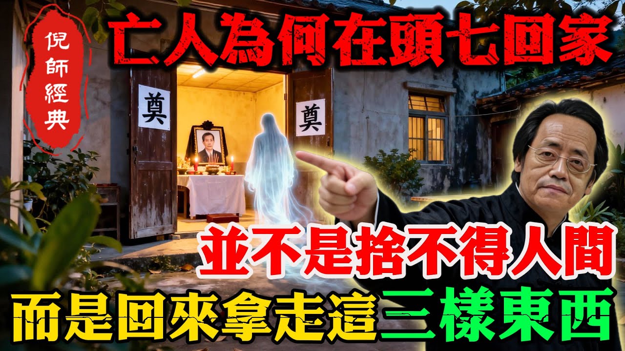 倪海廈揭秘：亡人死後頭七回家，並不是捨不得人間，真正目的是取「三樣靈物」！少一樣神魂難入輪迴！#倪海廈 #頭七 #輪迴真相 #天紀 #生死學 #易經 #家運 #民俗禁忌