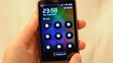 HTC Desire visible pattern