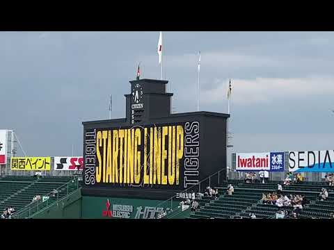 日本生命セ・パ交流戦 阪神タイガースvs埼玉西武ライオンズ1回戦 試合前の阪神のスタメン発表！2022年5月31日