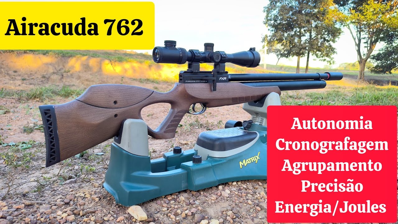 PCP Airacuda Max 7.62 - Autonomia, cronografagem , precisão e agrupamento