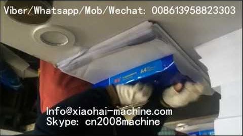 manual packing for A4 ream paper package