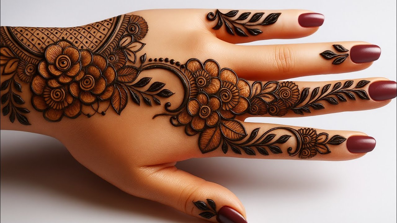 Eid special Beautiful backhand Mehndi Design|New Mehndi design for beginners||simple mehndi design