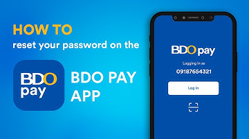 How to reset your password on the BDO Pay app