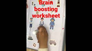 Brain boosting worksheet/ professional and vehicles