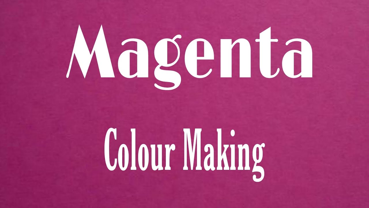 How To Make Magenta Colour, Acrylic Colour Mixing