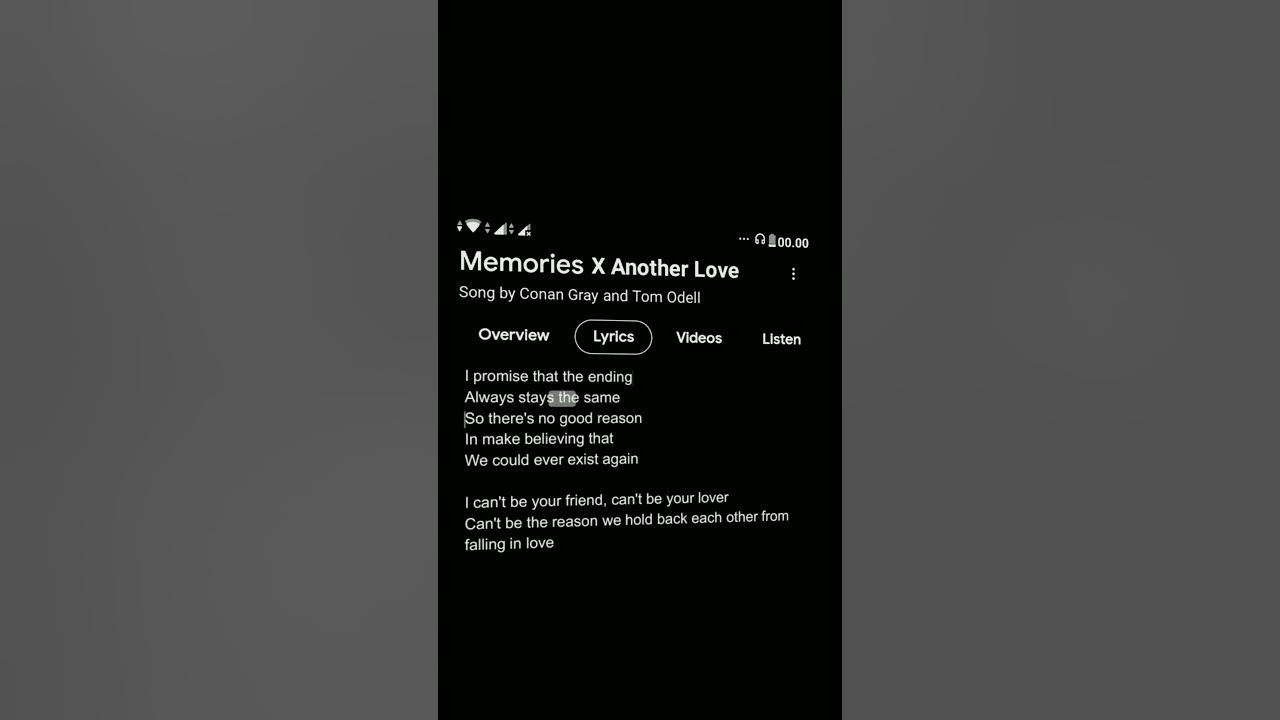 another love x memories spotify lyrics｜TikTok Search