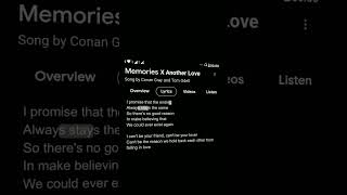 Memories X Another Love spedup  S