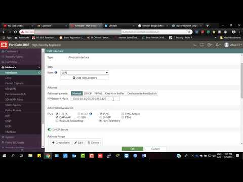 How to configure LAN in Fortigate | With DHCP in Details