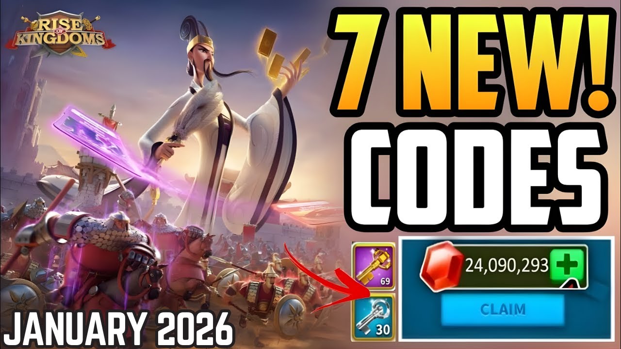 NEW RISE OF KINGDOMS CODES ️JANUARY 2026 - RISE OF KINGDOMS REDEEM CODES 2026 - CODE ROK