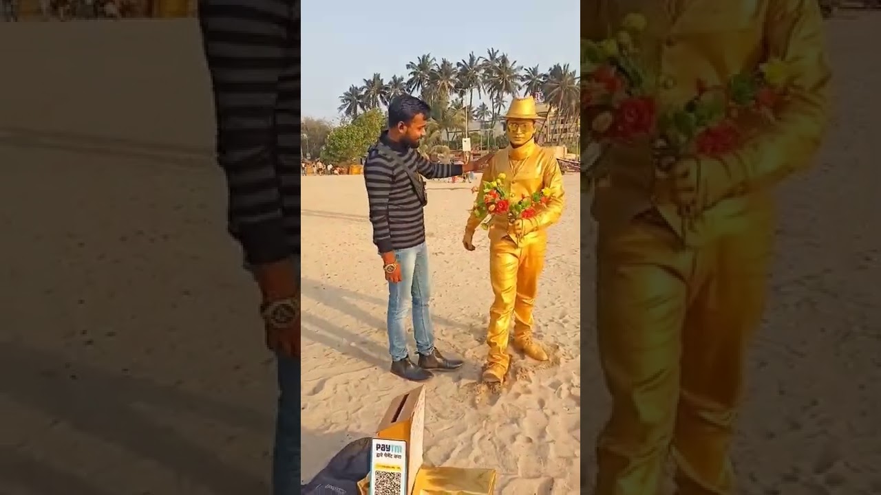 Fun With Golden Boy At Juhu Beach Mumbai 😂| 