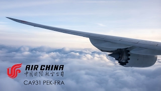 Air China 747-8 Beijing To Frankfurt Inflight Video