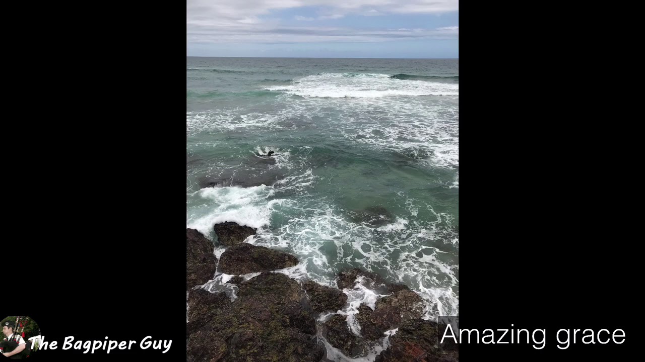 Amazing grace with vocals, backing and bagpipes YouTube