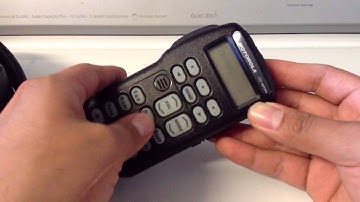 How to change the contrast on a W3 Motorola Astro Spectra Radio