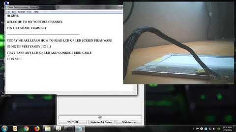 EDID CABLE VIA LED FIRAMWARE READING