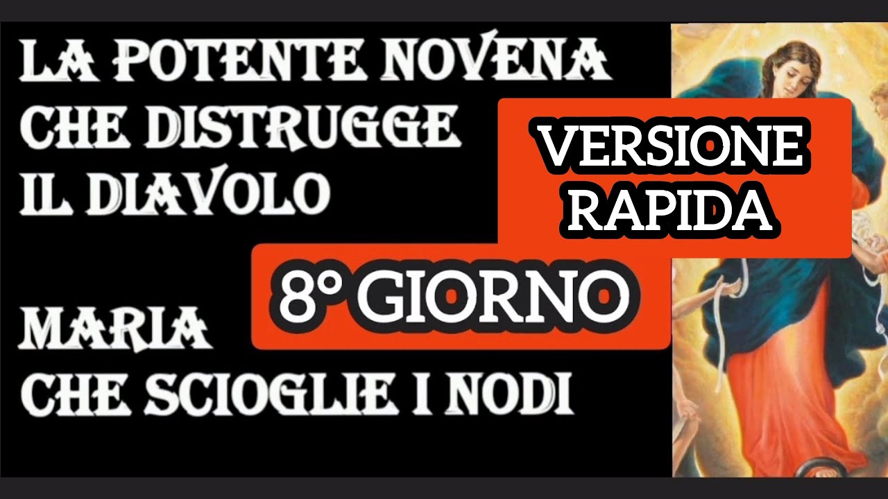 Novena Che Scioglie I Nodi - 2 Giorno (RAPIDA)NOVENA A MARIA CHE SCIOGLIE I NODI: LA POTENTE NOVENA CHE