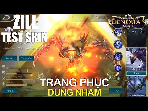 Test trang phục ZILL Dung Nham hầm hố vô cùng luôn (VCL) Liên quân mobile | Arena of Valor Zill Skin