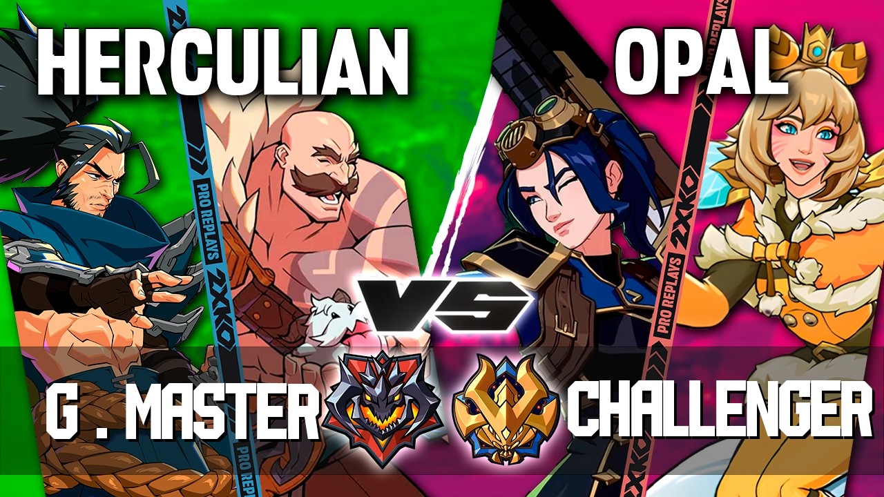2XKO ▰ HERCULIAN (Braum-Darius) vs OPAL (Caitlyn-Ahri) ▰ 2XKO Pro level replays
