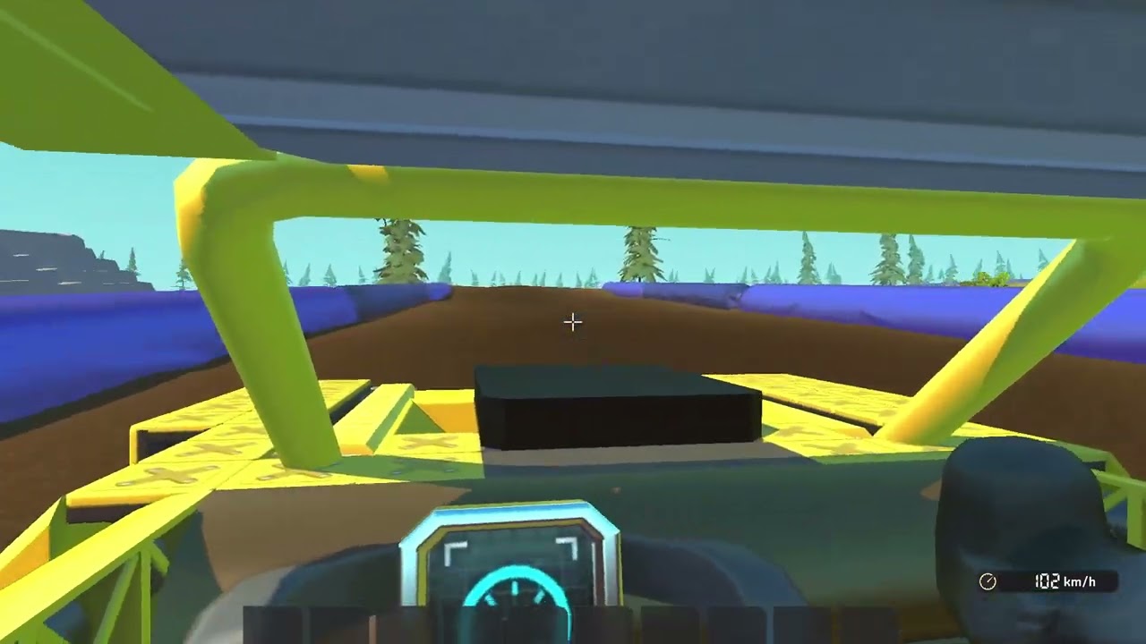 First lap of my trophy truck. TBE Scrap Mechanic