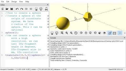 Tutorial OpenScad: Sphere