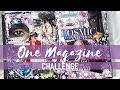 It Starts With a Dream | One Magazine Challenge #10 | Collage Art Journal Page