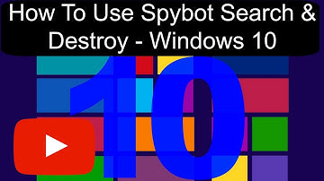 How To Use Spybot Search & Destroy (Version 2.4) - Windows 10 (1080p) (2017)