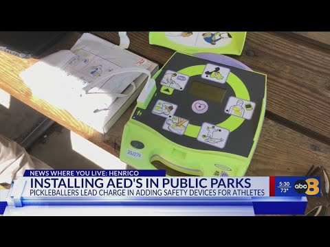 What are the bright yellow boxes going up in Henrico County parks