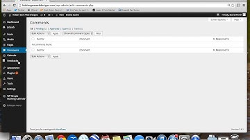 Hidden Gem Web Designs: Editing Your Site - Part 2 - The Dashboard