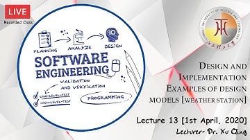 Software Engineering Lecture 13 | Design Implementation | Dr. Xu Qing | JXUST [No Audio]